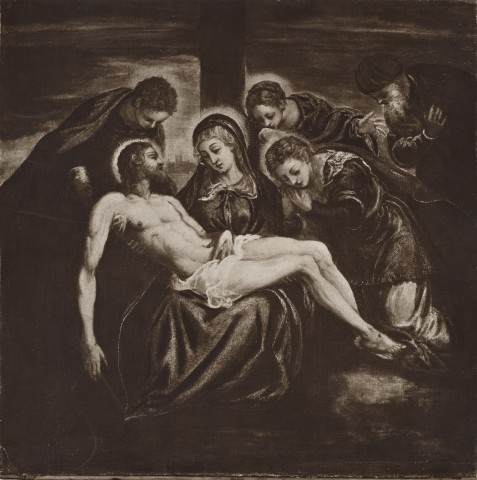 Brogi — Robusti Jacopo (Tintoretto) - scuola - sec. XVI/ XVII - Pietà — insieme